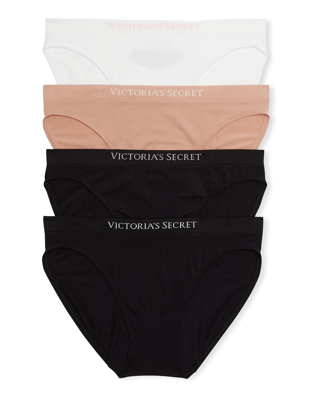 Victoria's Secret Women Pack Of 4 Mid-Rise Seamless Bikini Briefs 1124182769SI, Black
Victoria's Secret Women Pack Of 4 Mid-Rise Seamless Bikini Briefs 1124182769SI, Black