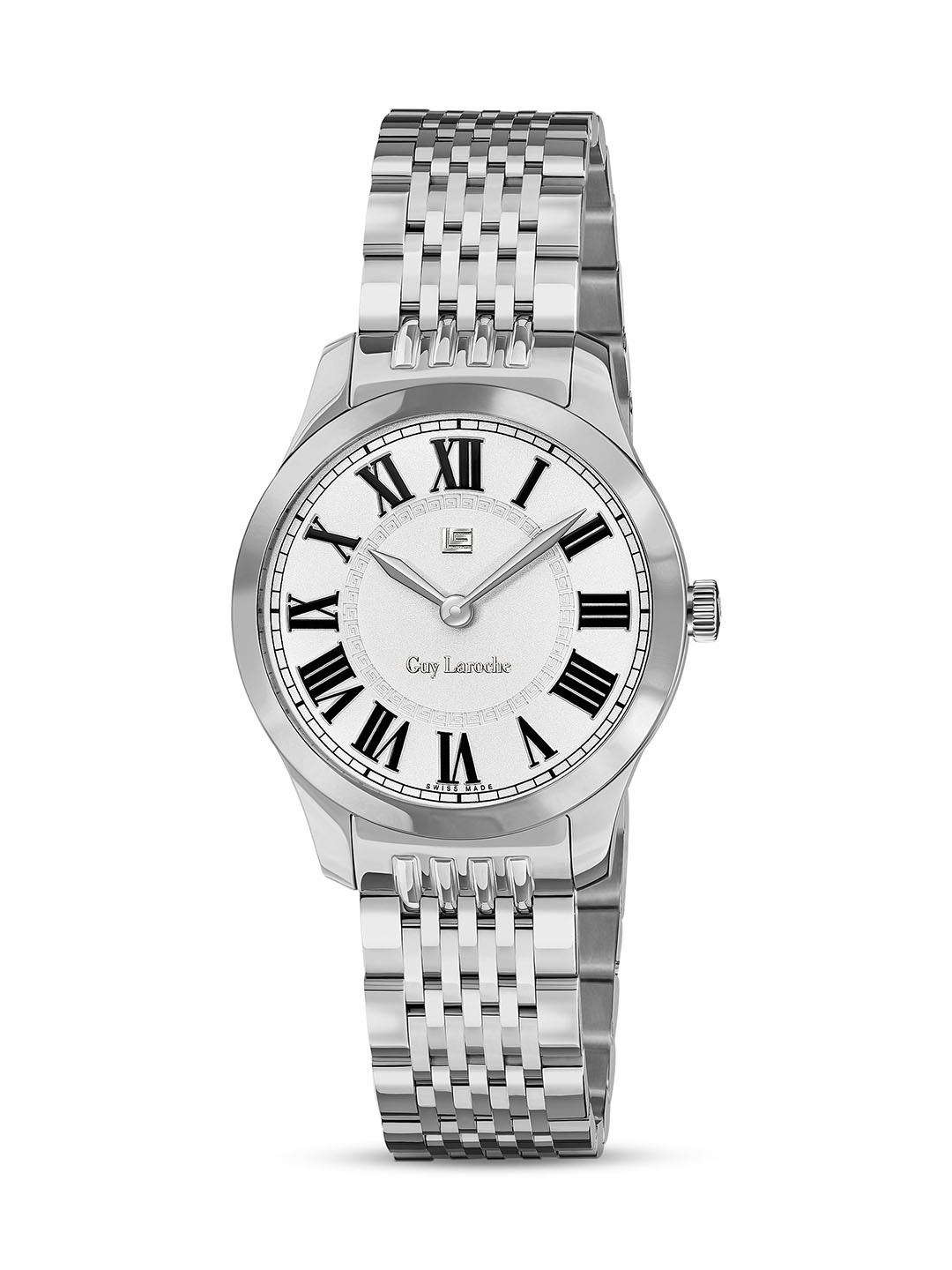 Guy Laroche Louis Stainless Steel Straps Analogue Swiss Made Watch GLWLG0001104, White
Guy Laroche Louis Stainless Steel Straps Analogue Swiss Made Watch GLWLG0001104, White