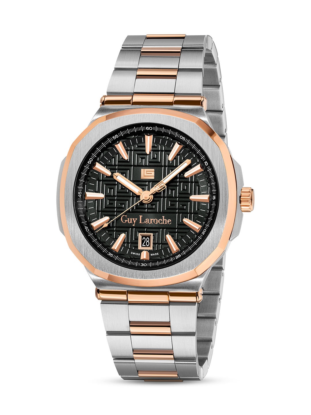 Guy Laroche Charlie Men Stainless Steel Straps Analogue Swiss Made Watch GLWGG0000304, Black
Guy Laroche Charlie Men Stainless Steel Straps Analogue Swiss Made Watch GLWGG0000304, Black