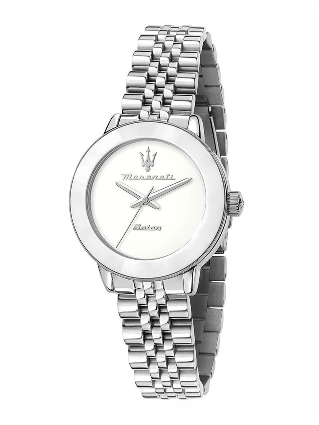 Maserati Women Embellished Dial & Stainless Steel Straps Analogue Watch R8853145512, Silver
Maserati Women Embellished Dial & Stainless Steel Straps Analogue Watch R8853145512, Silver