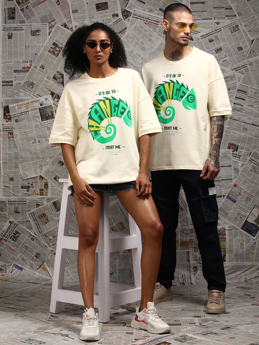 Difference of Opinion Unisex Drop Shoulder Terry Cotton Oversized T Shirt, Off white
Difference of Opinion Unisex Drop Shoulder Terry Cotton Oversized T Shirt, Off white