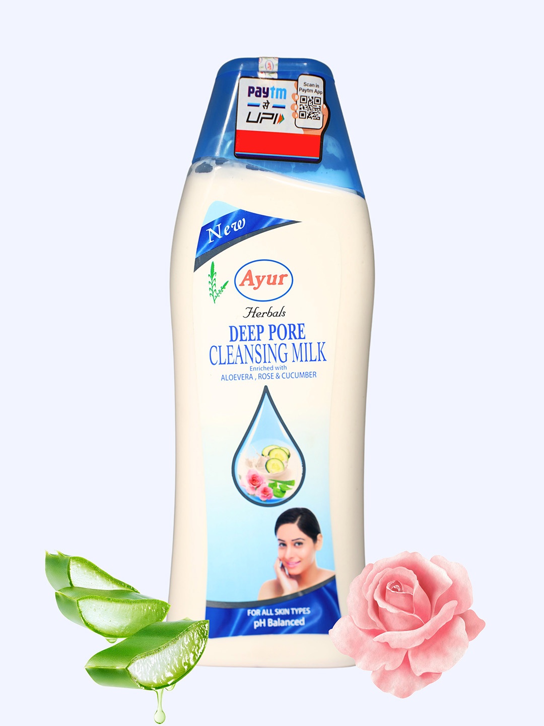 AYUR HERBALS Deep Pore Cleansing Milk With Aloevera Rose For Clean Skin-1000ml, White
AYUR HERBALS Deep Pore Cleansing Milk With Aloevera Rose For Clean Skin-1000ml, White