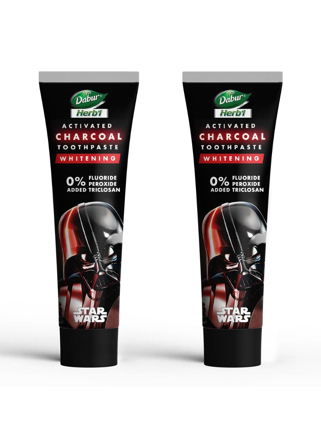 Dabur Set of 2 Herb'l Star Wars Activated Charcoal & Mint Toothpaste - 120 g each, Black
Dabur Set of 2 Herb'l Star Wars Activated Charcoal & Mint Toothpaste - 120 g each, Black