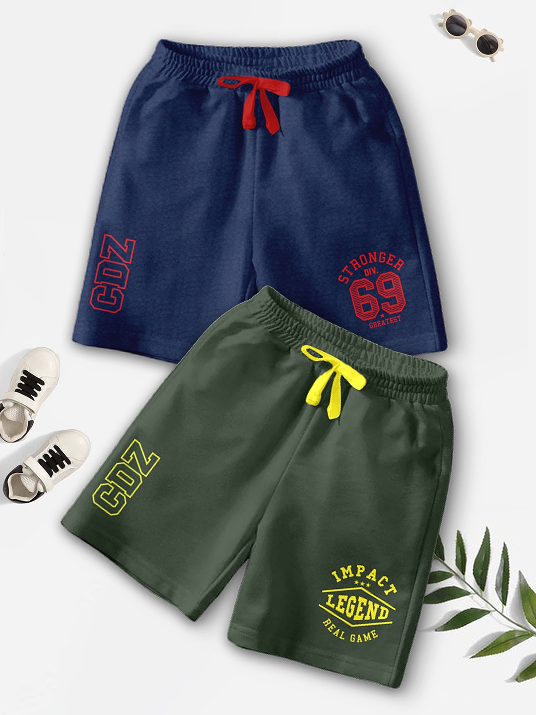 BAESD Boys Pack Of 2 Typography Printed Mid-Rise Regular Fit Casual Shorts, Navy blue
BAESD Boys Pack Of 2 Typography Printed Mid-Rise Regular Fit Casual Shorts, Navy blue