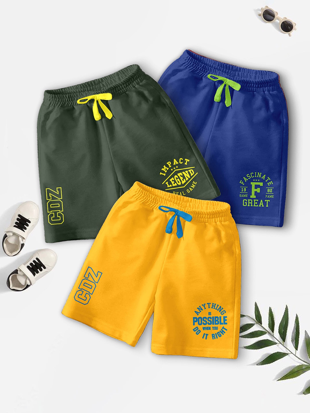 BAESD Boys Pack Of 3 Typography Printed Knee Length Regular Fit Outdoor Shorts, Yellow
BAESD Boys Pack Of 3 Typography Printed Knee Length Regular Fit Outdoor Shorts, Yellow