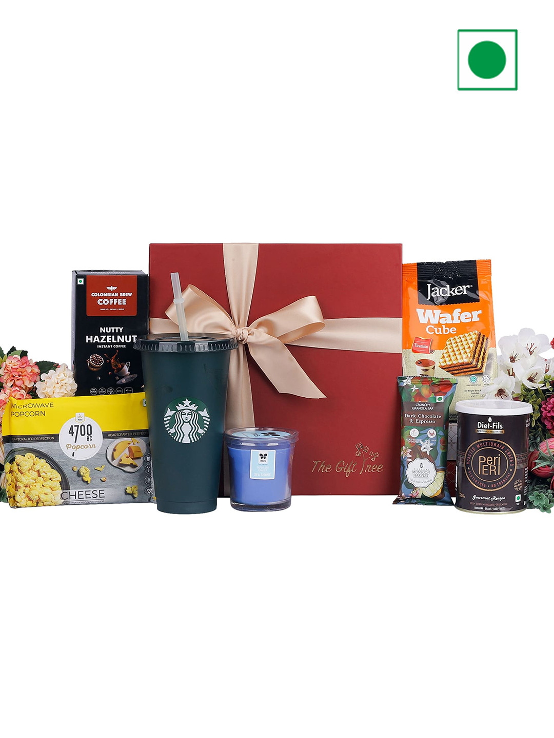 The Gift Tree Starbucks Tall Tumbler, Coffee & Snacks Gift Hamper, Red
The Gift Tree Starbucks Tall Tumbler, Coffee & Snacks Gift Hamper, Red