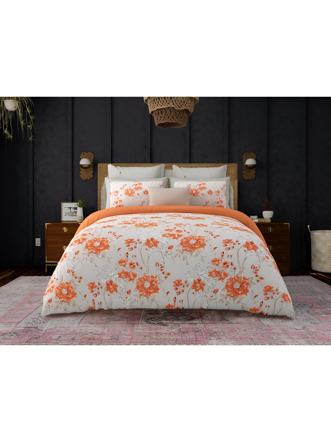 Block Print Story Grey Floral Printed Cotton 210 TC King Bedsheet with 2 Pillow Covers
Block Print Story Grey Floral Printed Cotton 210 TC King Bedsheet with 2 Pillow Covers