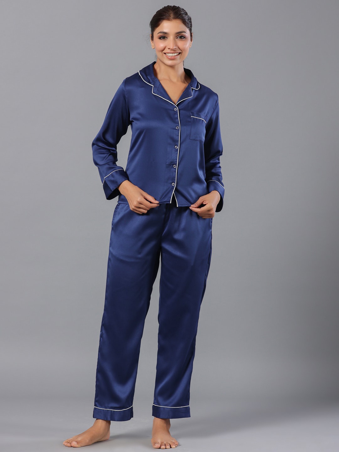 

ETC Women Night suit, Navy blue