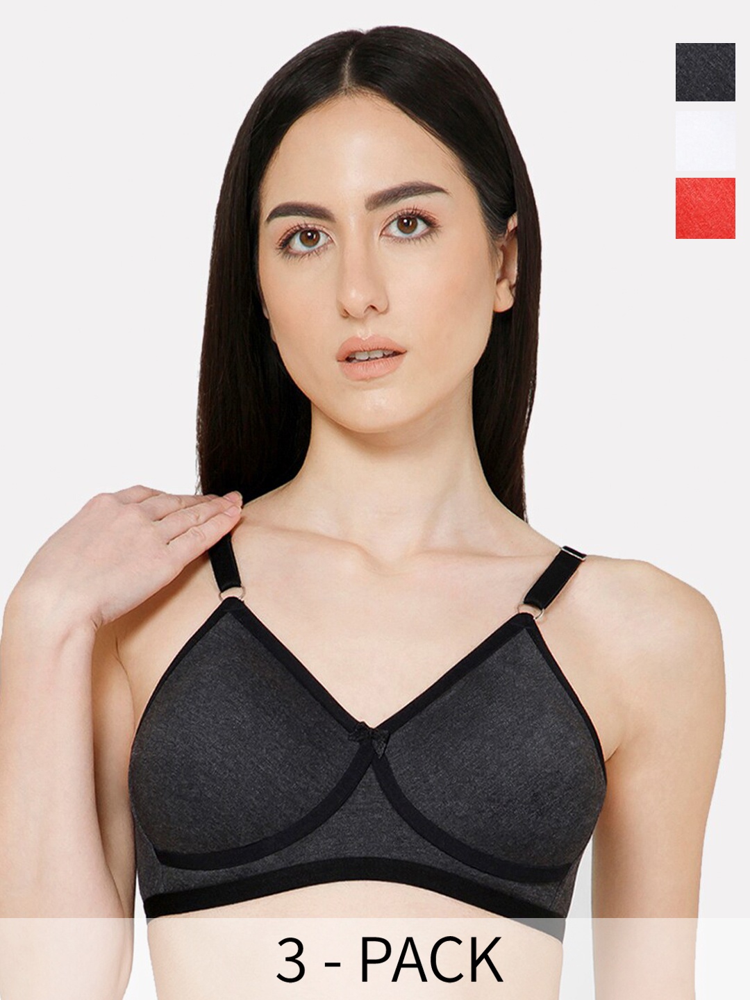 NAIDU HALL Pack Of 3 Full Coverage Non Padded Cotton Everyday Bras With All Day Comfort, White
NAIDU HALL Pack Of 3 Full Coverage Non Padded Cotton Everyday Bras With All Day Comfort, White