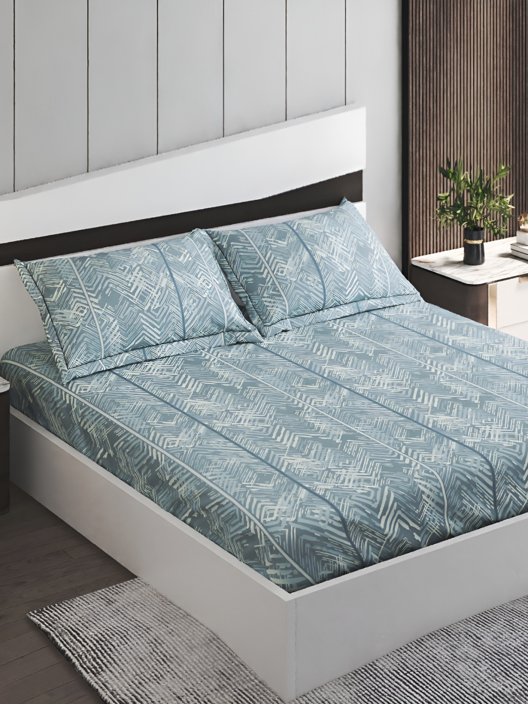 Home Centre Corsica Ren Blue Flat 220 TC Microfiber Queen Bedsheet with 2 Pillow Covers
Home Centre Corsica Ren Blue Flat 220 TC Microfiber Queen Bedsheet with 2 Pillow Covers