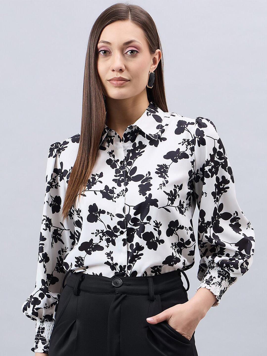 Style Quotient Smart Floral Printed Spread Collar Long Sleeves Cotton Casual Shirt, Off white
Style Quotient Smart Floral Printed Spread Collar Long Sleeves Cotton Casual Shirt, Off white