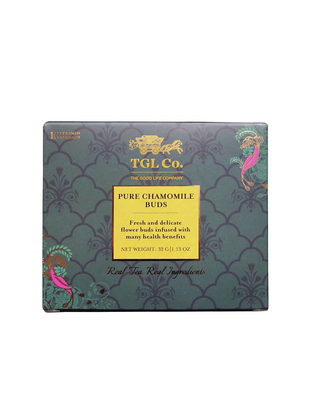 TGL Co. Pure Chamomile Buds Tea Bags Pack Of 2 | Improve Sleep Cycle | Stress Relief, Green
TGL Co. Pure Chamomile Buds Tea Bags Pack Of 2 | Improve Sleep Cycle | Stress Relief, Green