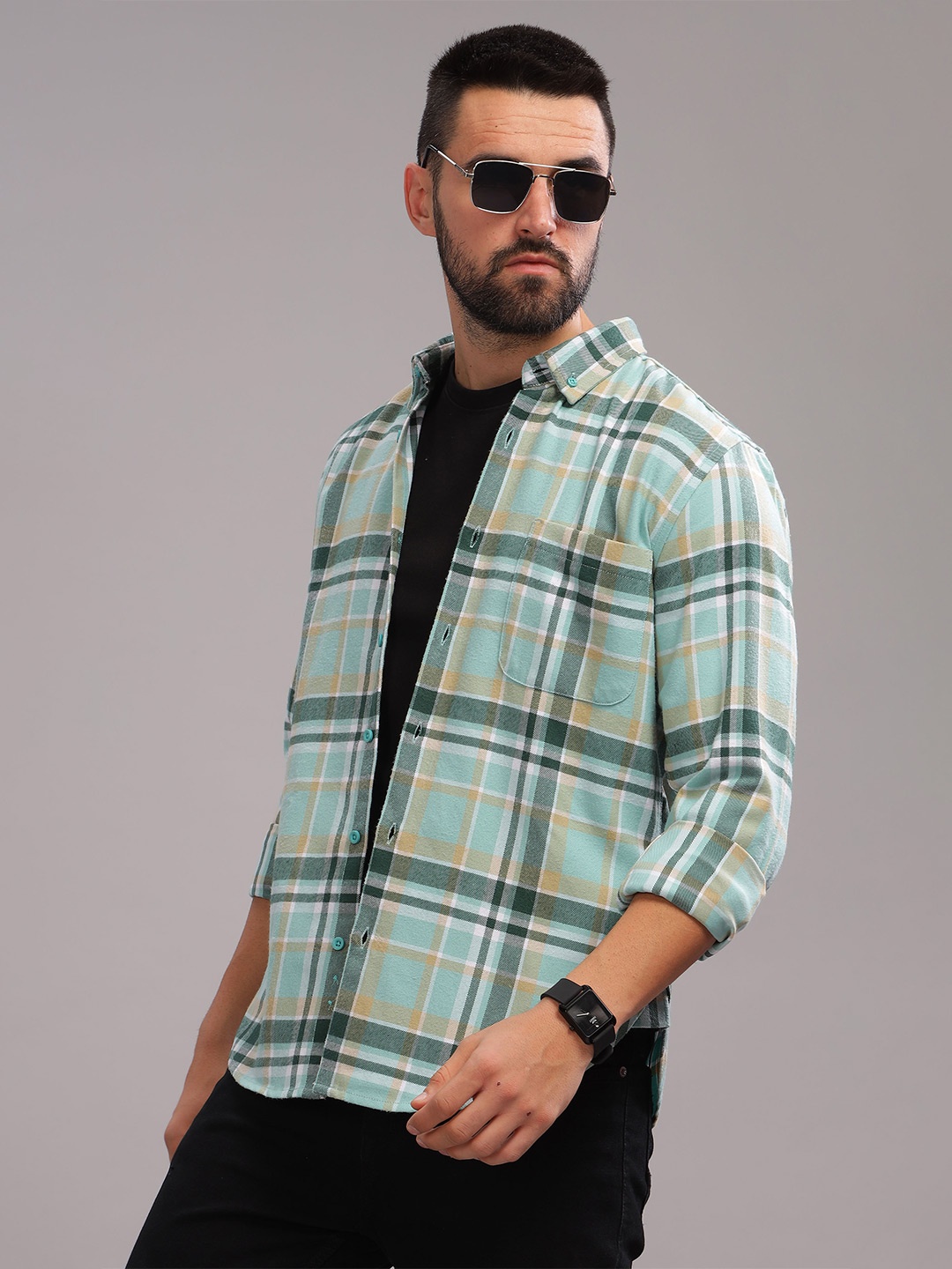 HERE&NOW Slim Fit Tartan Checked Spread Collar Long Sleeves Cotton Casual Shirt, Multi
HERE&NOW Slim Fit Tartan Checked Spread Collar Long Sleeves Cotton Casual Shirt, Multi