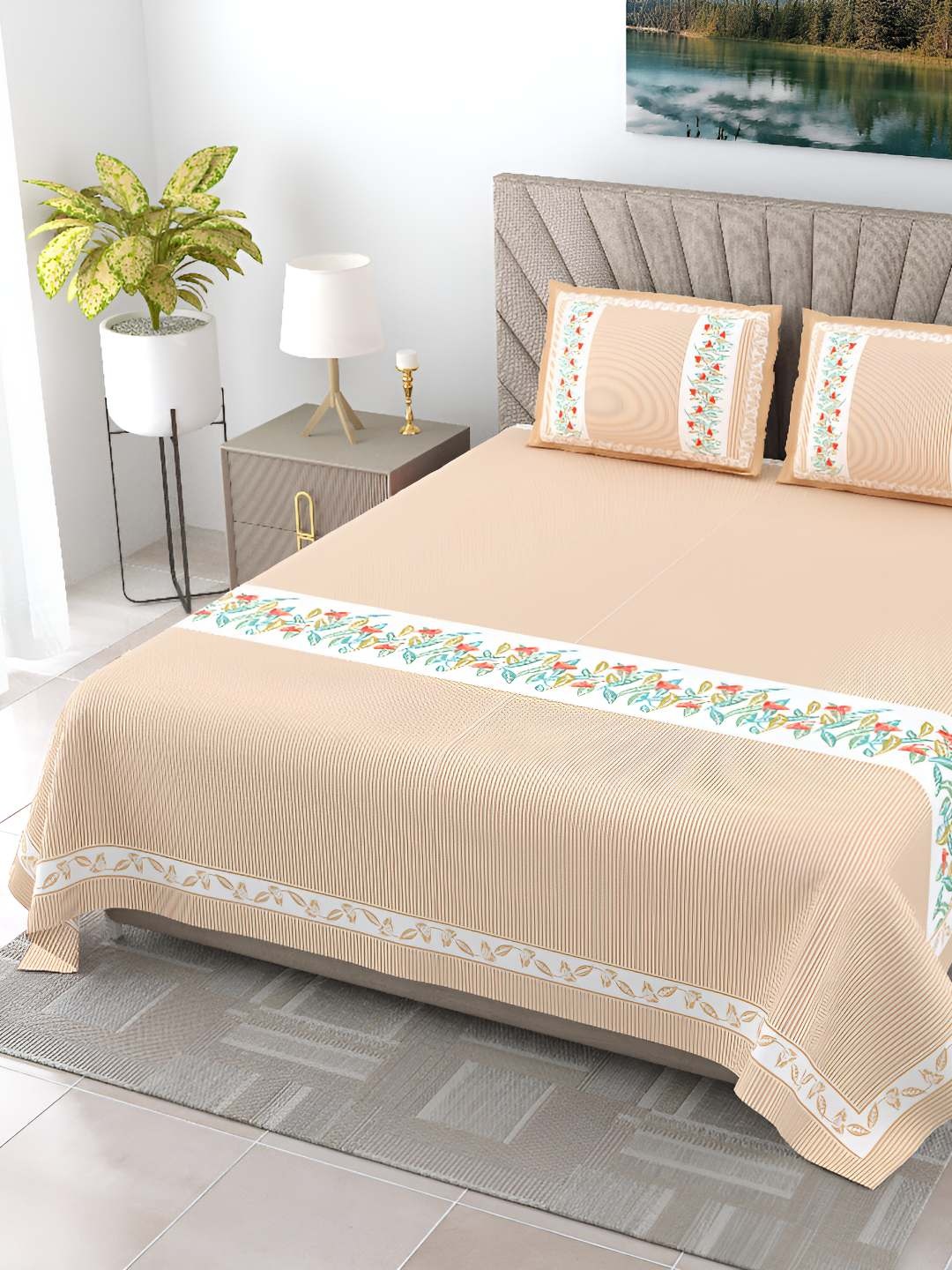 BED-SHEET.COM Pink Ethnic Motifs Printed Cotton 240 TC King Bedsheet with 2 Pillow Covers
BED-SHEET.COM Pink Ethnic Motifs Printed Cotton 240 TC King Bedsheet with 2 Pillow Covers