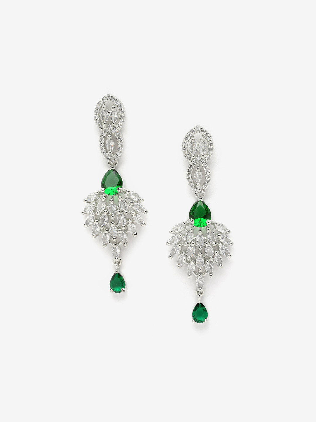 Anouk Silver-Toned Rhodium-Plated American Diamond-Studded Classic Drop Earrings
Anouk Silver-Toned Rhodium-Plated American Diamond-Studded Classic Drop Earrings