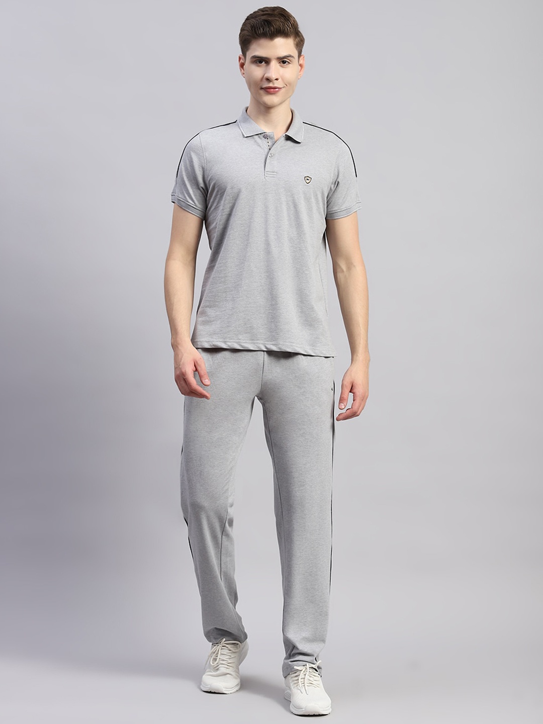 Monte Carlo Polo Collar Short Sleeves Casual T-Shirt With Trousers, Grey
Monte Carlo Polo Collar Short Sleeves Casual T-Shirt With Trousers, Grey