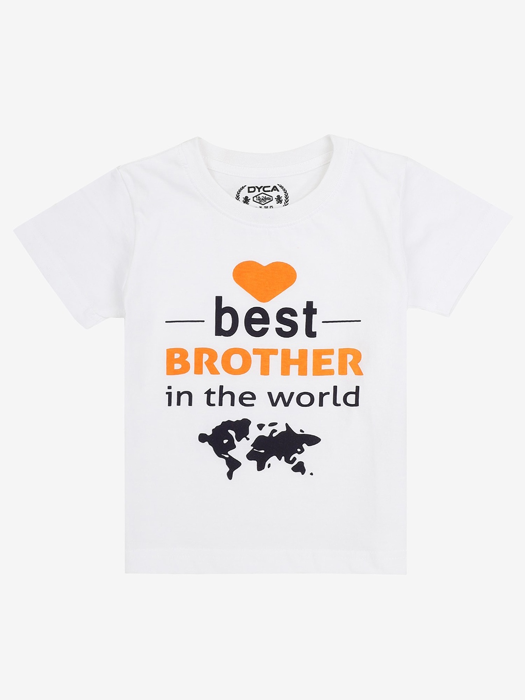DYCA Boys Typography Printed Round Neck Short Sleeves Regular Fit Cotton T-shirt, White
DYCA Boys Typography Printed Round Neck Short Sleeves Regular Fit Cotton T-shirt, White