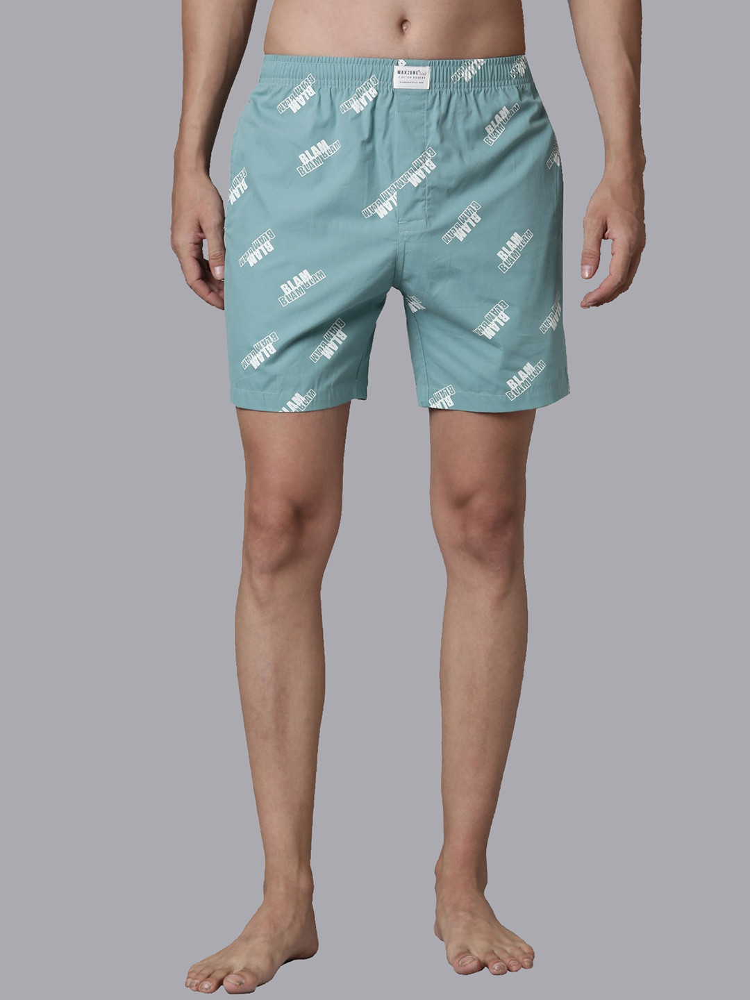 MAXZONE Printed Cotton Boxers, Sea green
MAXZONE Printed Cotton Boxers, Sea green