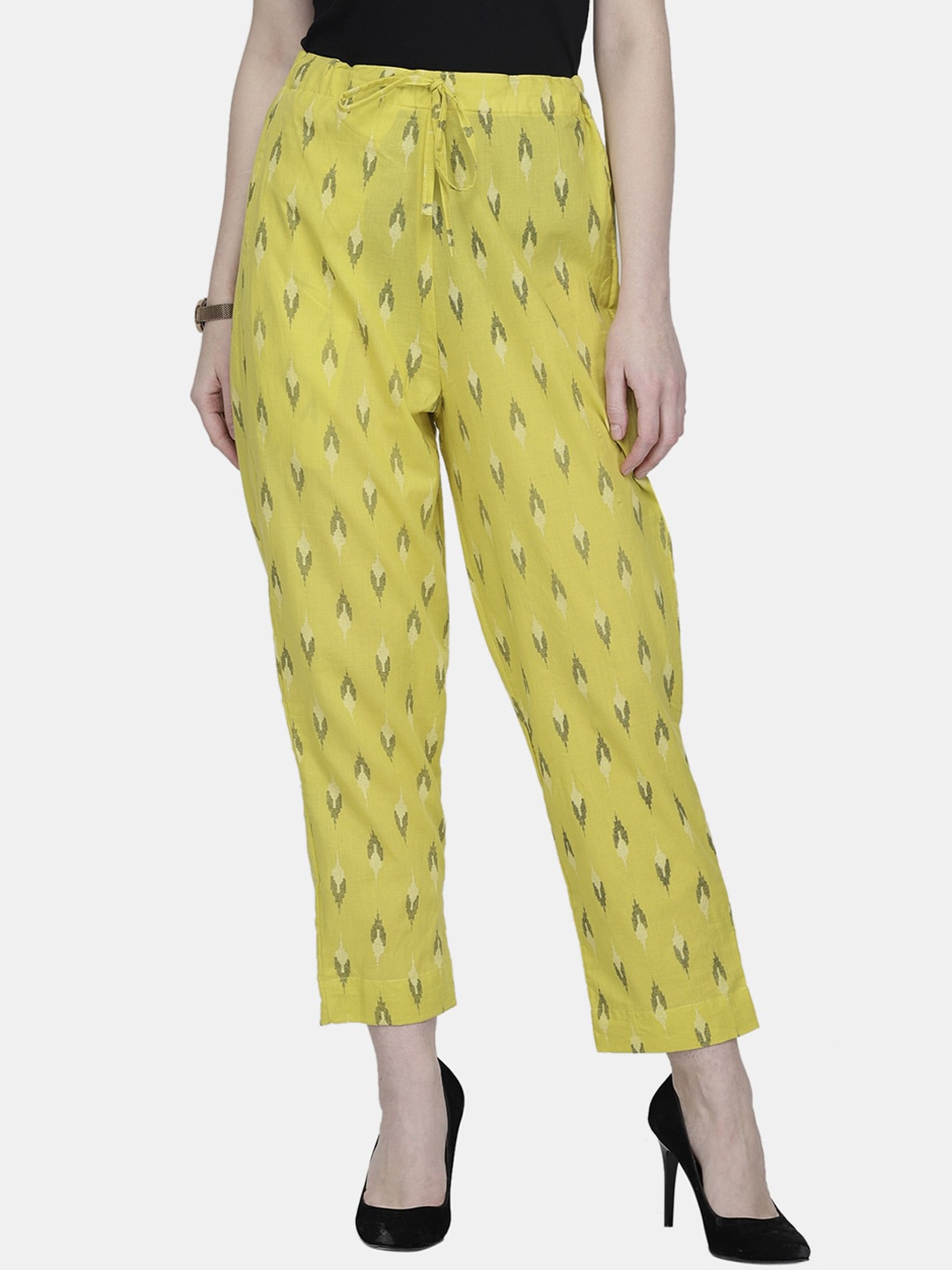 Aarsha Women Printed Relaxed Straight Leg Mid-Rise Cotton Plain Regular Trousers Trousers, Yellow
Aarsha Women Printed Relaxed Straight Leg Mid-Rise Cotton Plain Regular Trousers Trousers, Yellow