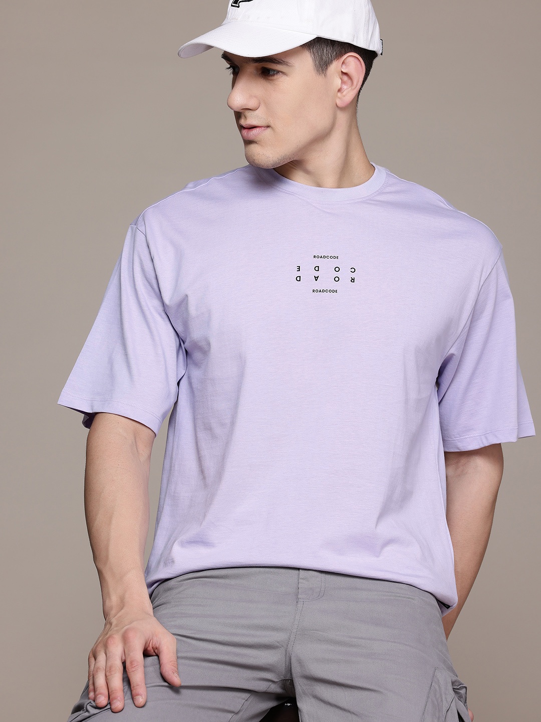 The Roadster Lifestyle Co. Drop-Shoulder Sleeves Pure Cotton Relaxed Fit T-shirt, Lavender
The Roadster Lifestyle Co. Drop-Shoulder Sleeves Pure Cotton Relaxed Fit T-shirt, Lavender