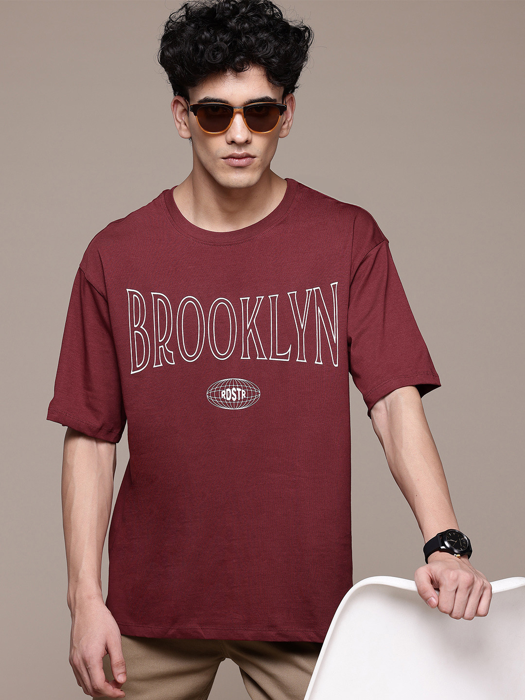 The Roadster Lifestyle Co. Typography Printed Relaxed Fit Pure Cotton T-shirt, Maroon
The Roadster Lifestyle Co. Typography Printed Relaxed Fit Pure Cotton T-shirt, Maroon