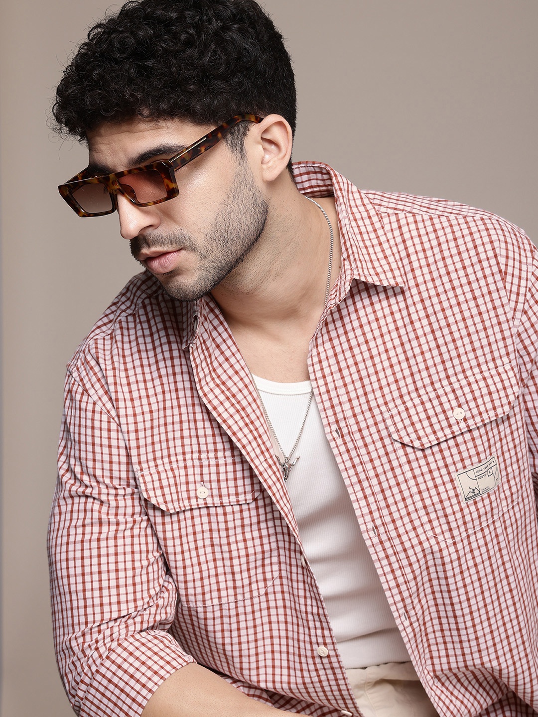 The Roadster Life Co. Pure Cotton Grid Tattersall Checks Opaque Relaxed Fit Casual Shirt, Rust
The Roadster Life Co. Pure Cotton Grid Tattersall Checks Opaque Relaxed Fit Casual Shirt, Rust
