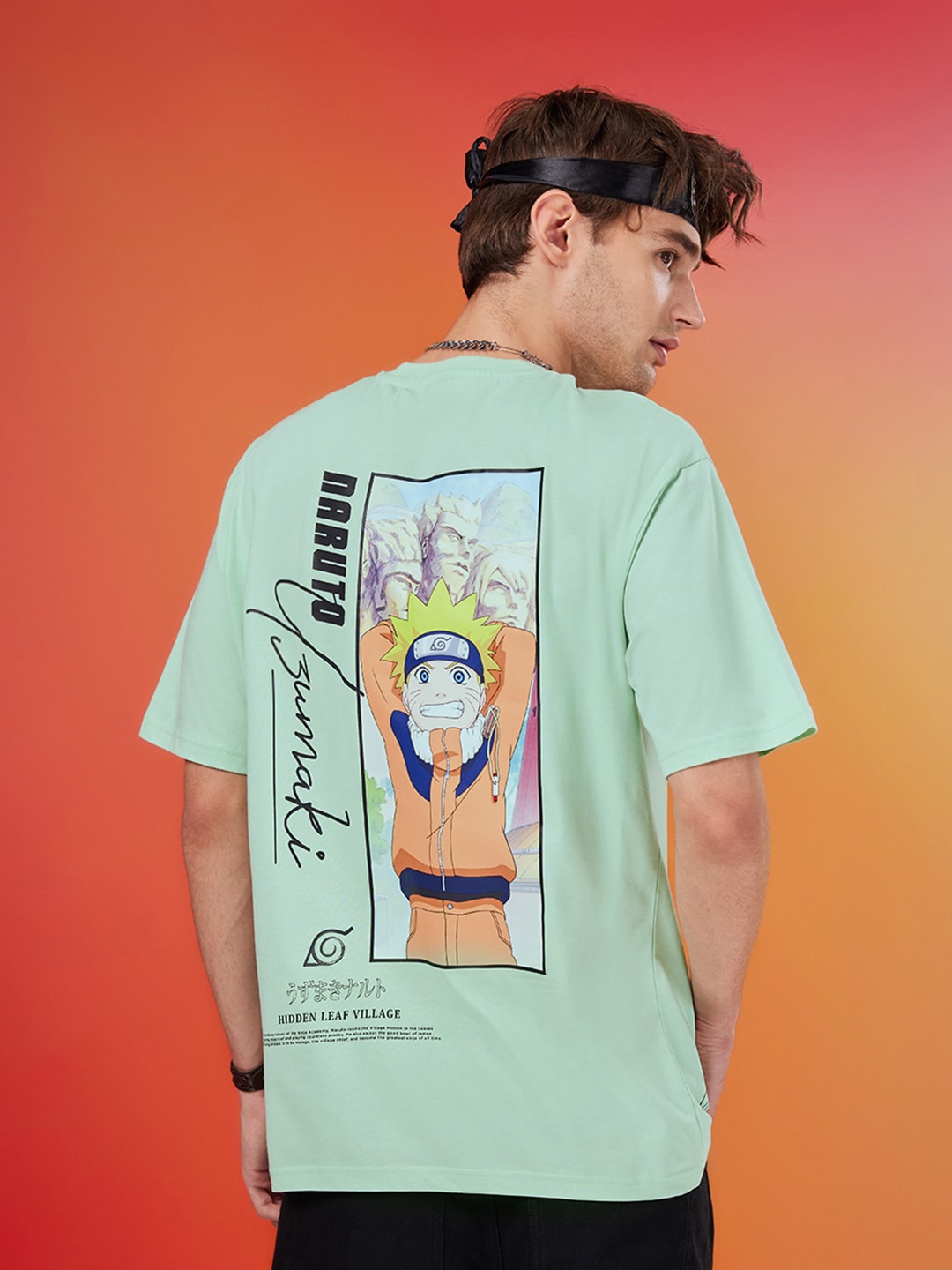 Bewakoof Graphic Naruto Printed Drop-Shoulder Sleeves Oversized Cotton T-shirt, Green
Bewakoof Graphic Naruto Printed Drop-Shoulder Sleeves Oversized Cotton T-shirt, Green