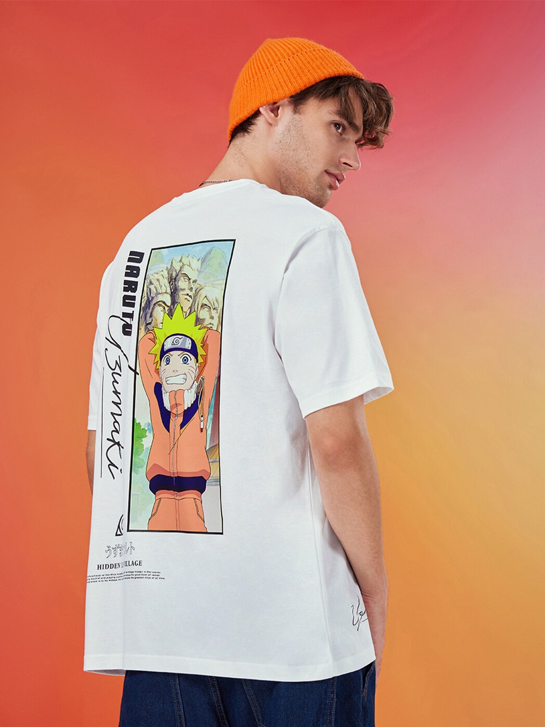 Bewakoof Graphic Naruto Printed Drop-Shoulder Sleeves Oversized Cotton T-shirt, White
Bewakoof Graphic Naruto Printed Drop-Shoulder Sleeves Oversized Cotton T-shirt, White