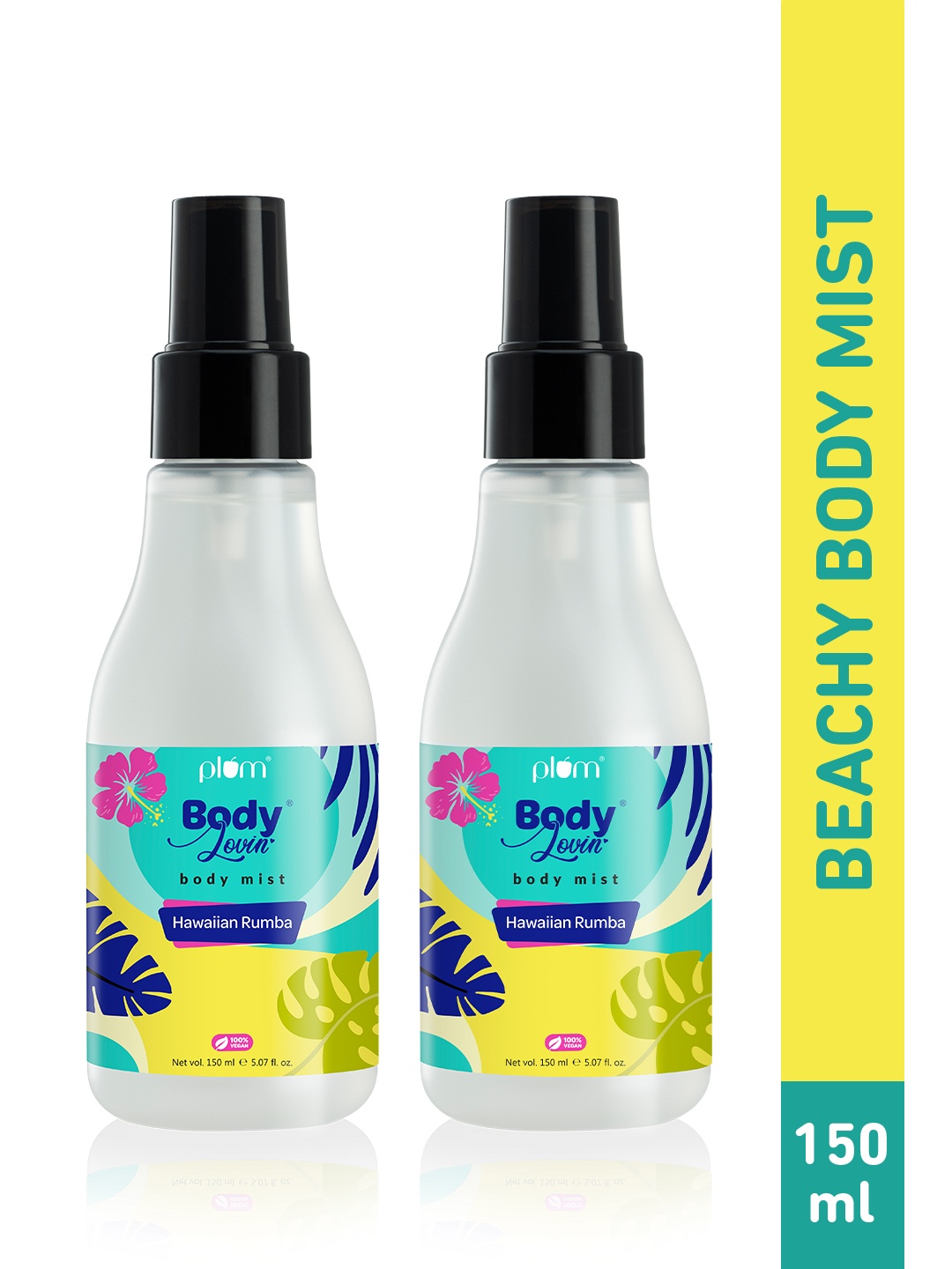 Plum 2Pcs BodyLovin Hawaiian Rumba Long Lasting Beachy Fragrance Body Mist - 150ml each, Blue
Plum 2Pcs BodyLovin Hawaiian Rumba Long Lasting Beachy Fragrance Body Mist - 150ml each, Blue