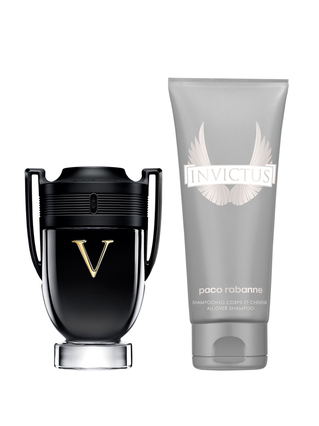 Paco Rabanne Men Invictus Victory Eau De Parfum 100ml with All Over Shampoo 100ml, Black
Paco Rabanne Men Invictus Victory Eau De Parfum 100ml with All Over Shampoo 100ml, Black
