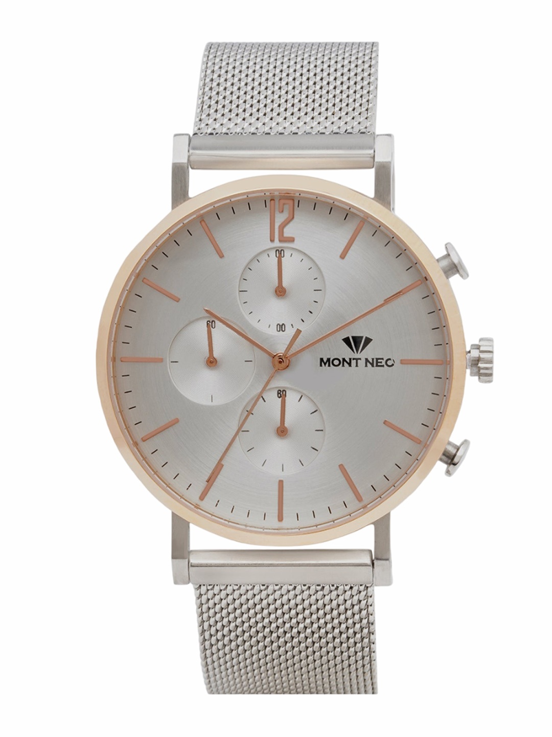 MONT NEO Classic Men Round Dial & Bracelet Style Straps Analogue Watch 7004M-B1303, Silver
MONT NEO Classic Men Round Dial & Bracelet Style Straps Analogue Watch 7004M-B1303, Silver