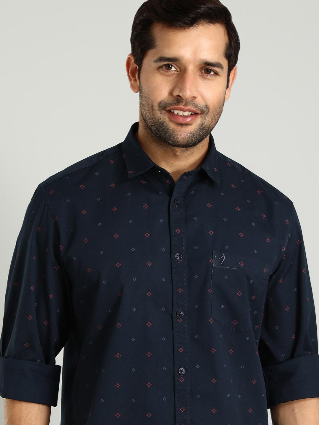 Indian Terrain Classic Slim Fit Micro Ditsy Printed Spread Collar Cotton Shirt, Blue
Indian Terrain Classic Slim Fit Micro Ditsy Printed Spread Collar Cotton Shirt, Blue