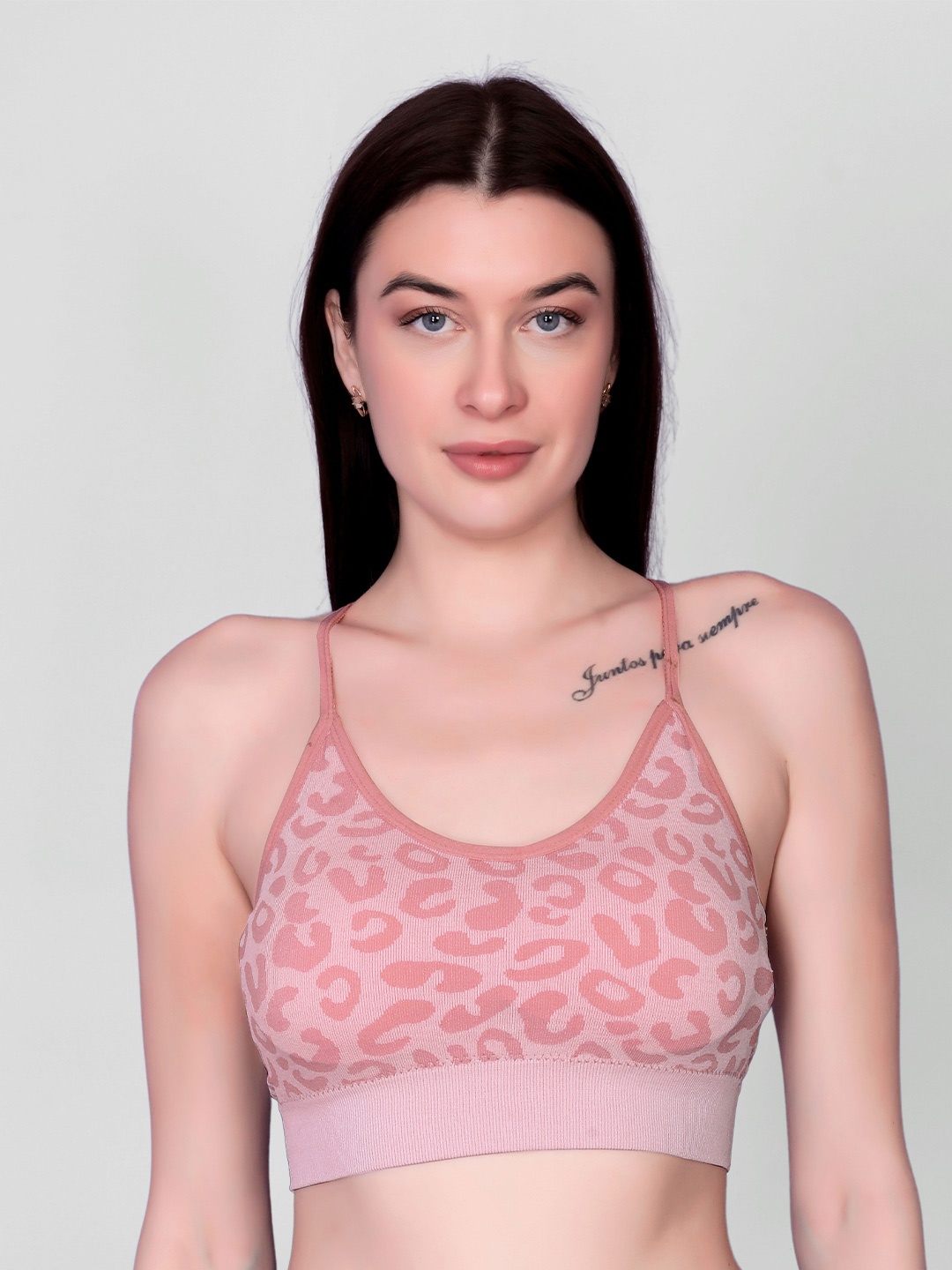 Gopalvilla Printed Full Coverage Lightly Padded Workout Bra With All Day Comfort, Pink
Gopalvilla Printed Full Coverage Lightly Padded Workout Bra With All Day Comfort, Pink