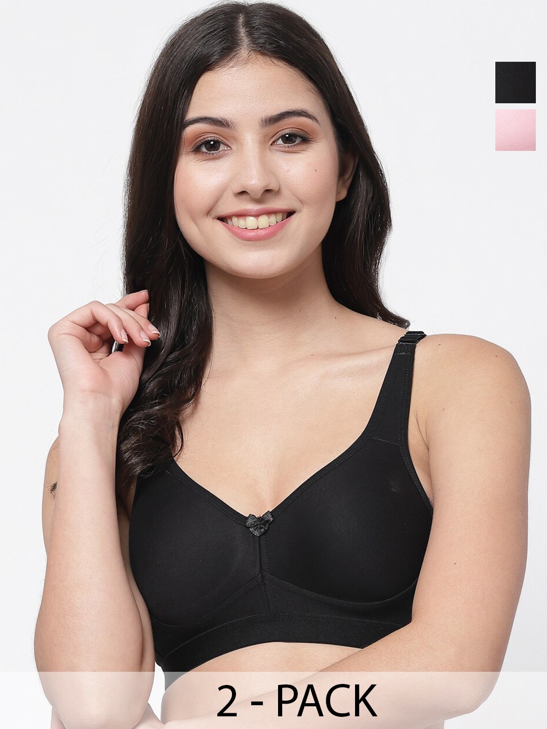 College Girl Pack of 2 Full Coverage Lightly Padded Minimizer Bra-All Day Comfort, Black
College Girl Pack of 2 Full Coverage Lightly Padded Minimizer Bra-All Day Comfort, Black