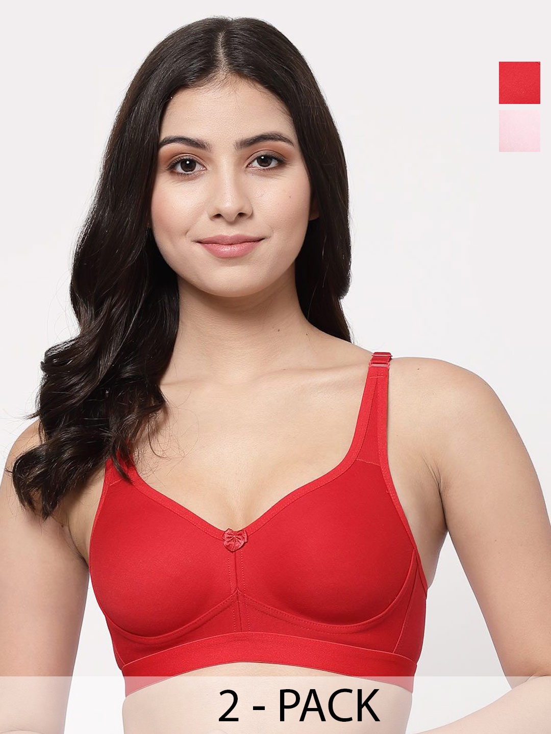 College Girl Pack Of 2 Lightly Padded Super Support Cotton Minimizer Bra-All Day Comfort, Pink
College Girl Pack Of 2 Lightly Padded Super Support Cotton Minimizer Bra-All Day Comfort, Pink