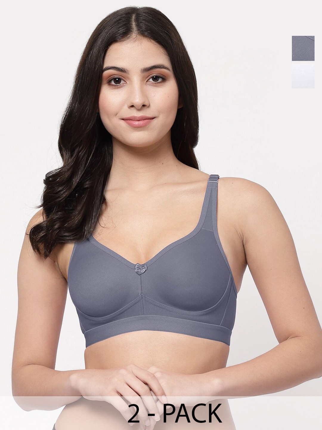 College Girl Pack of 2 Full Coverage Lightly Padded Minimizer Bra With All Day Comfort, White
College Girl Pack of 2 Full Coverage Lightly Padded Minimizer Bra With All Day Comfort, White