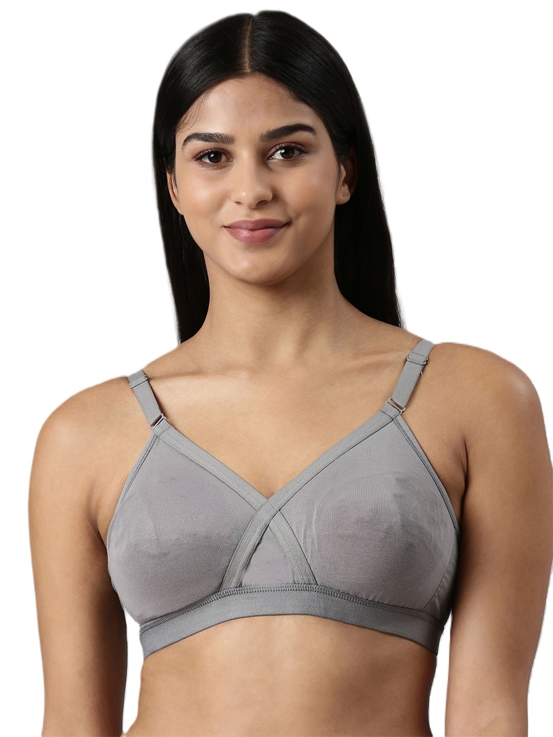 BLOSSOM Full Coverage Non Padded Non-Wired Seamless Everyday Bra-All Day Comfort, Grey
BLOSSOM Full Coverage Non Padded Non-Wired Seamless Everyday Bra-All Day Comfort, Grey