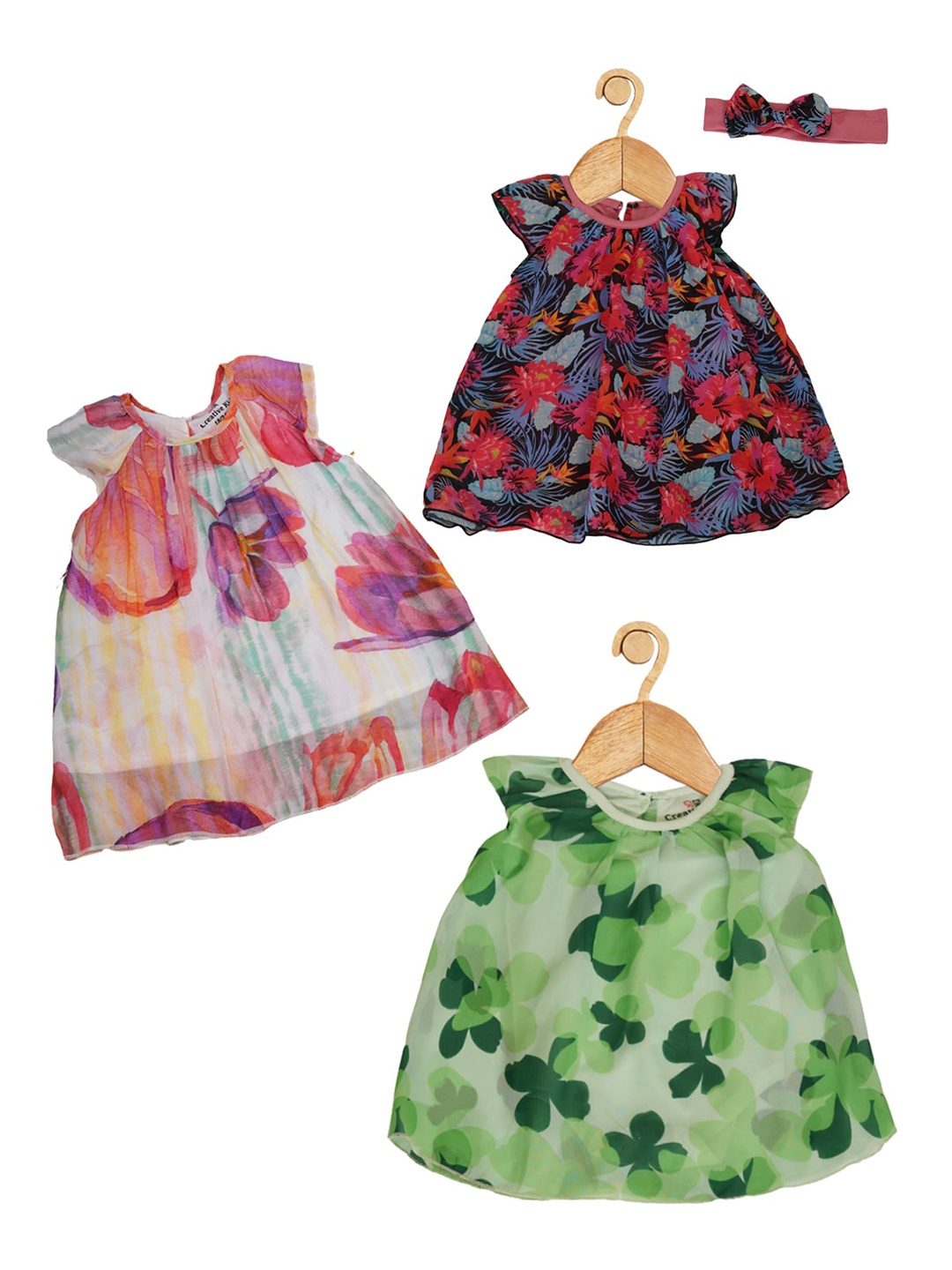 Creative Kids Girls 3 Pieces Floral Print Round Neck Short Cap Sleeves Fit & Flare Dresses, Red
Creative Kids Girls 3 Pieces Floral Print Round Neck Short Cap Sleeves Fit & Flare Dresses, Red