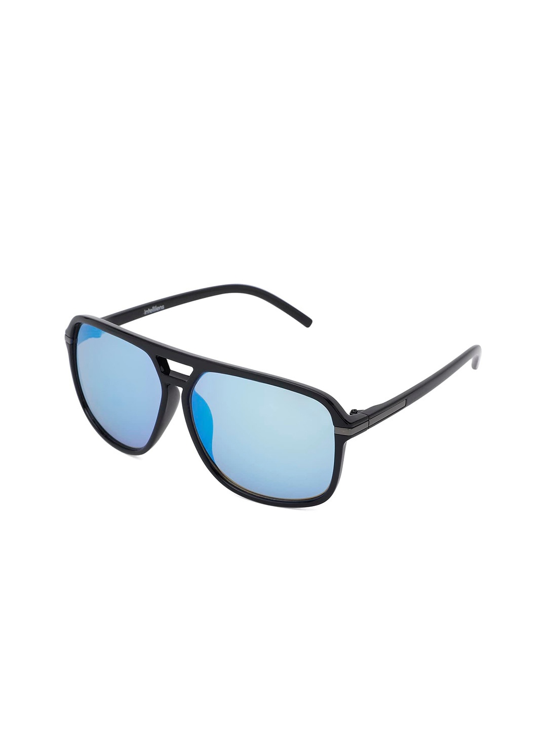 

Intellilens Unisex Round Sunglasses with Polarised Lens, Blue