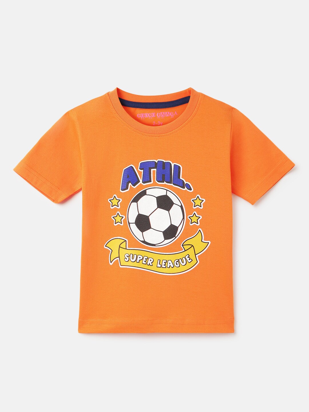 Googo Gaaga Boys Sports Printed Round Neck Short Sleeves Cotton T-shirt, Orange
Googo Gaaga Boys Sports Printed Round Neck Short Sleeves Cotton T-shirt, Orange