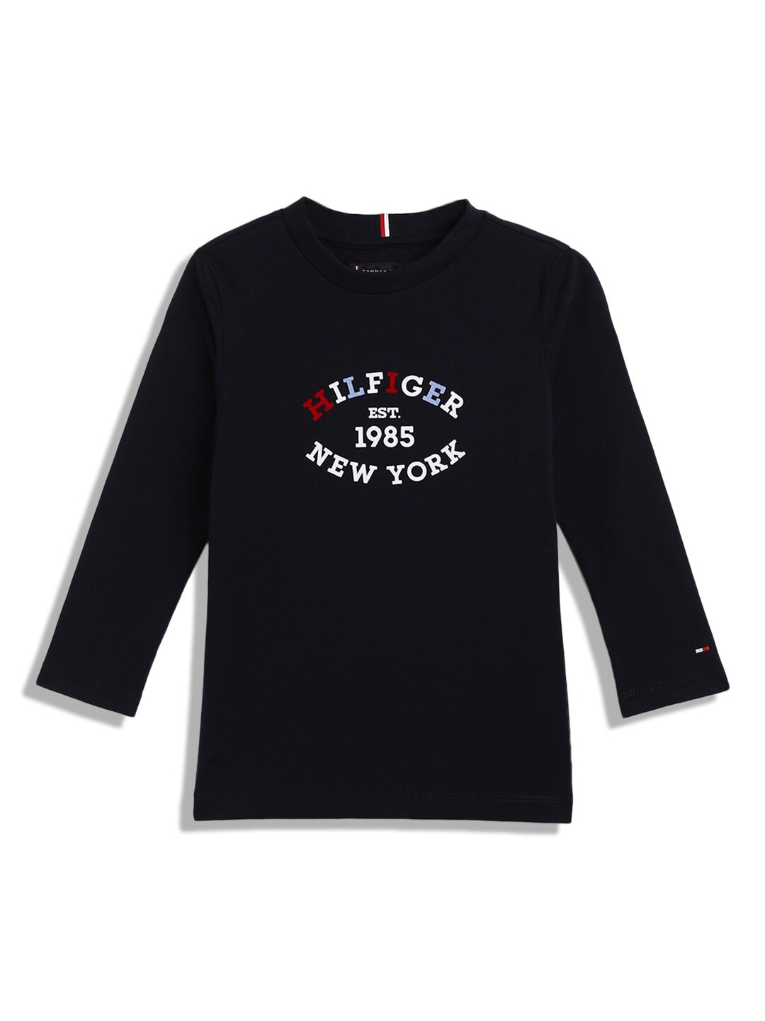 Tommy Hilfiger Boys Typography Printed Long Sleeves Pure Cotton Casual T-shirt, Blue
Tommy Hilfiger Boys Typography Printed Long Sleeves Pure Cotton Casual T-shirt, Blue