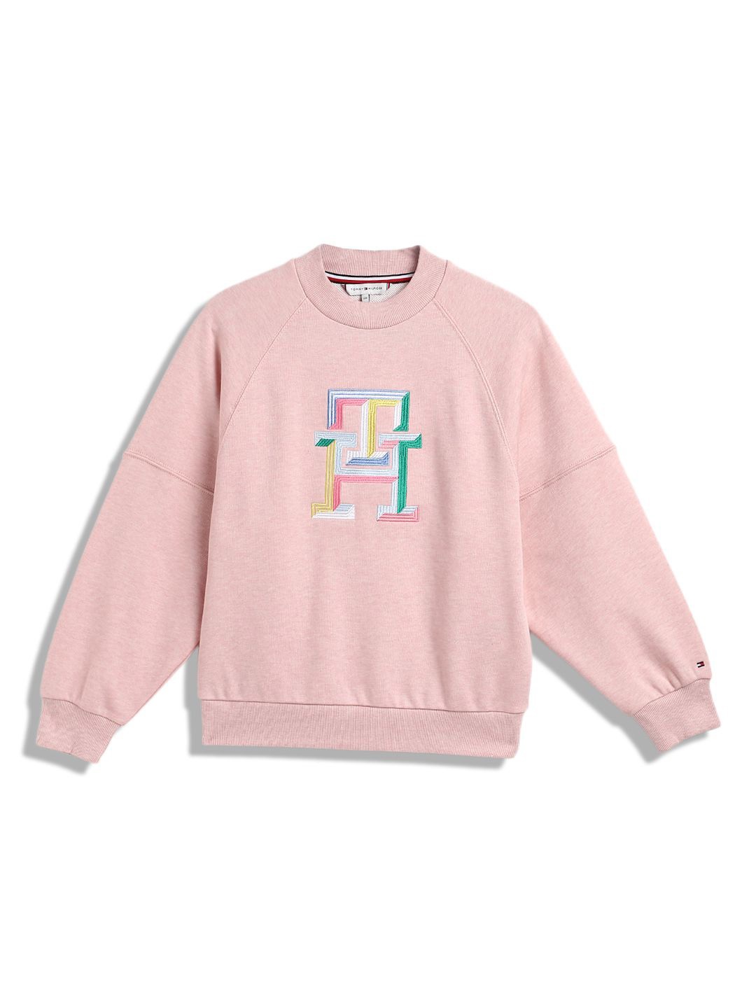 Tommy Hilfiger Girls Typography Embroidered Long Sleeves Pure Cotton Pullover Sweatshirt, Pink
Tommy Hilfiger Girls Typography Embroidered Long Sleeves Pure Cotton Pullover Sweatshirt, Pink