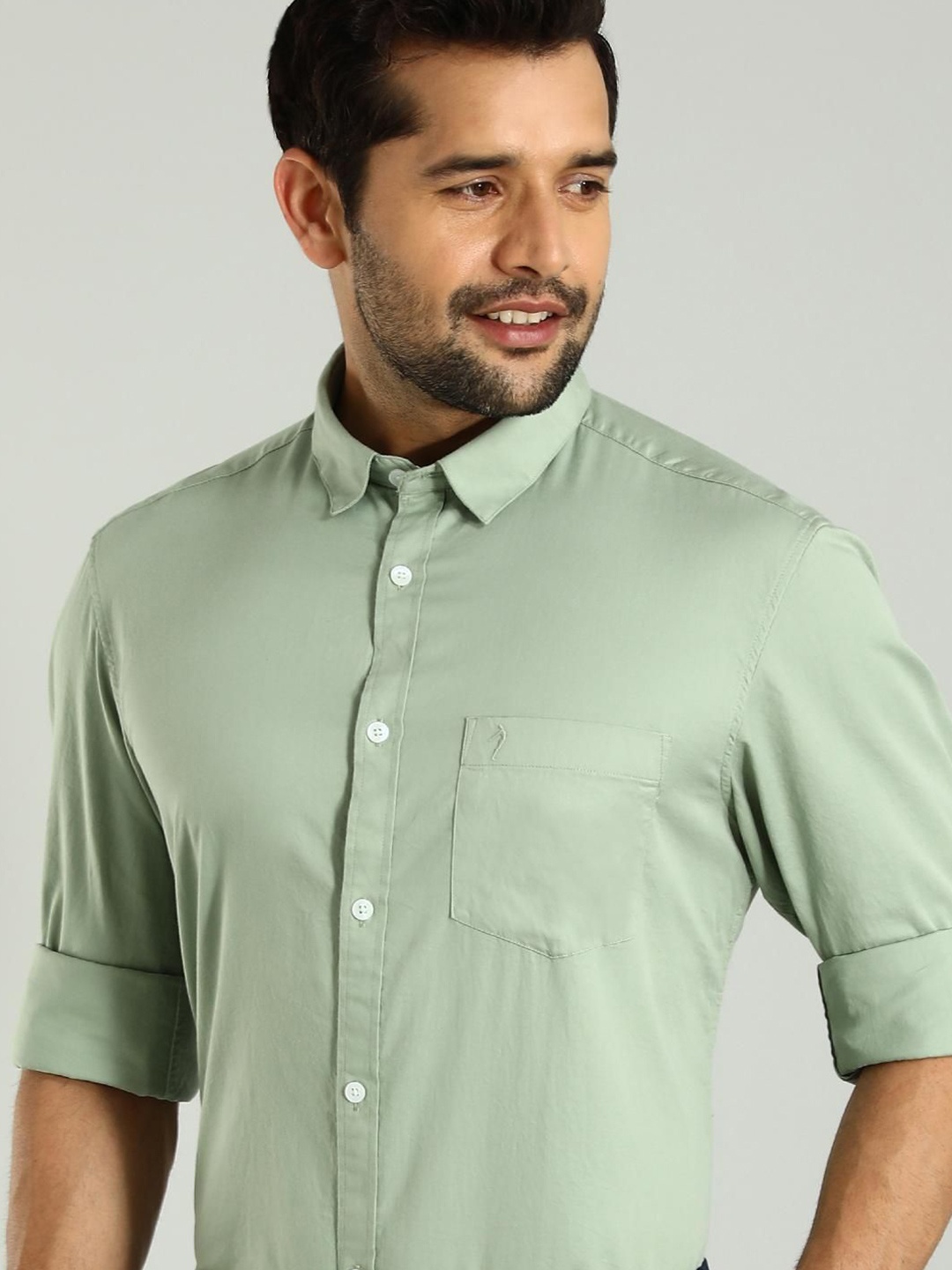 Indian Terrain Spread Collar Long Sleeves Classic Slim Fit Cotton Formal Shirt, Green
Indian Terrain Spread Collar Long Sleeves Classic Slim Fit Cotton Formal Shirt, Green