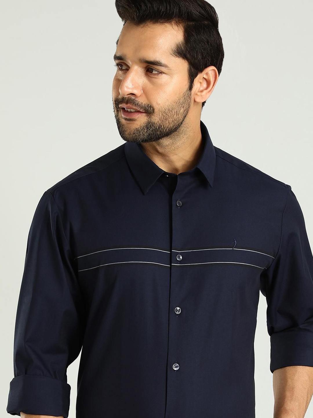 Indian Terrain Classic Spread Collar Slim Fit Horizontal Stripes Cotton Casual Shirt, Blue
Indian Terrain Classic Spread Collar Slim Fit Horizontal Stripes Cotton Casual Shirt, Blue