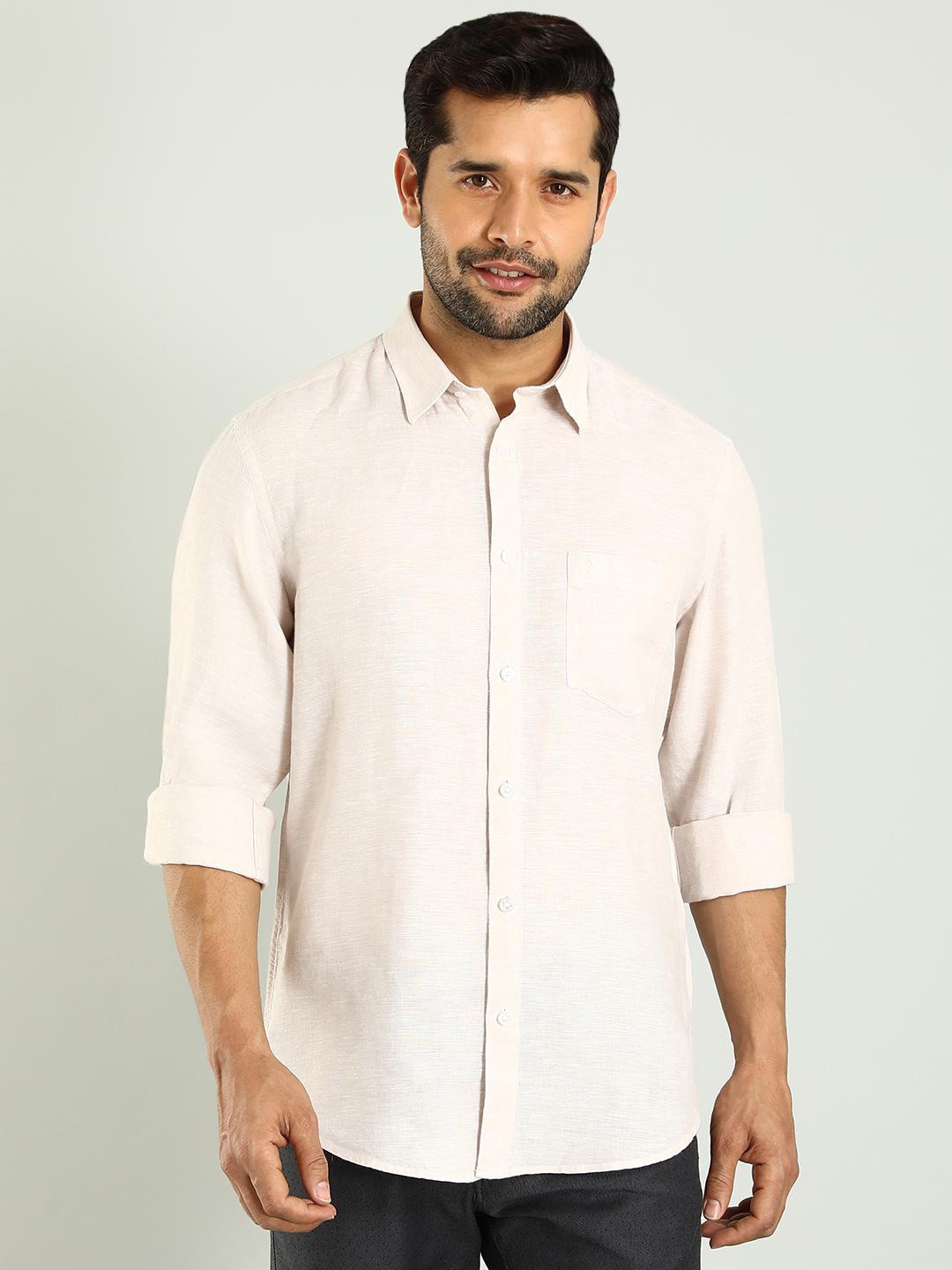Indian Terrain Spread Collar Long Sleeves Classic Slim Fit Linen Casual Shirt, White
Indian Terrain Spread Collar Long Sleeves Classic Slim Fit Linen Casual Shirt, White