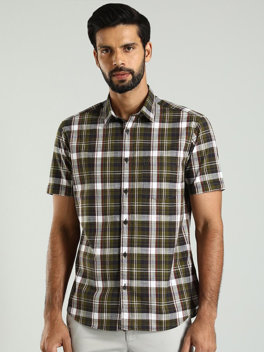Indian Terrain Classic Slim Fit Tartan Checks Opaque Checked Cotton Casual Shirt, Green
Indian Terrain Classic Slim Fit Tartan Checks Opaque Checked Cotton Casual Shirt, Green