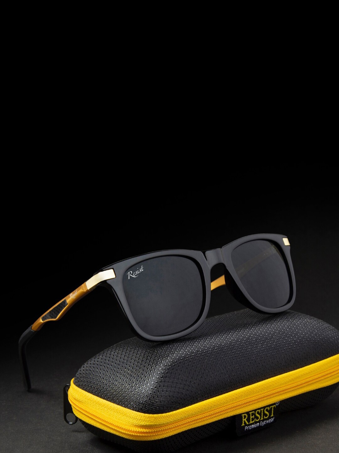 RESIST EYEWEAR Unisex Wayfarer Sunglasses with UV Protected Lens MARK GF BLACK5, Black
RESIST EYEWEAR Unisex Wayfarer Sunglasses with UV Protected Lens MARK GF BLACK5, Black