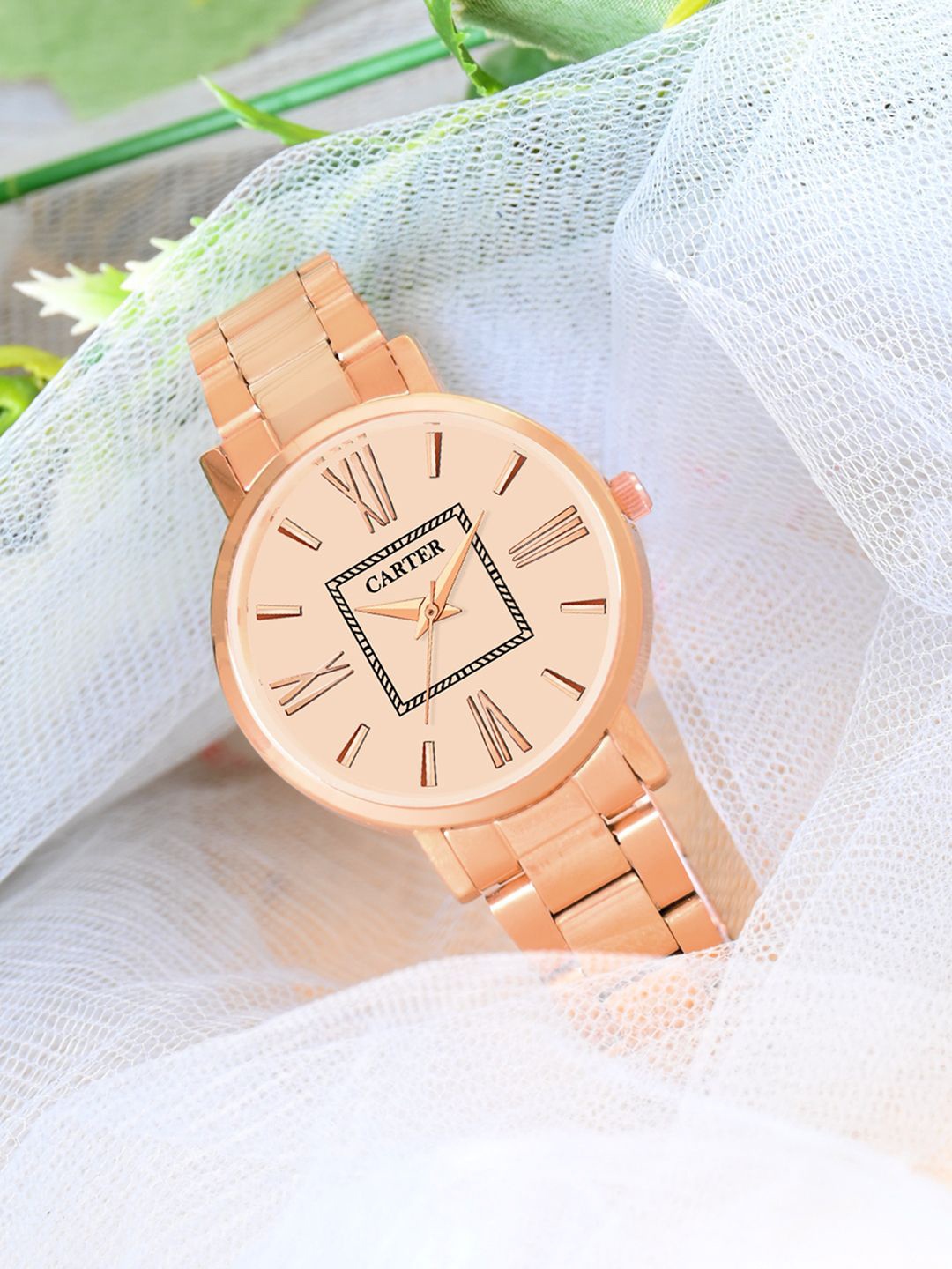 Sandy D Carter Women Dial & Bracelet Style Straps Analogue Watch Sandy D Carter-154-CP, Rose gold
Sandy D Carter Women Dial & Bracelet Style Straps Analogue Watch Sandy D Carter-154-CP, Rose gold