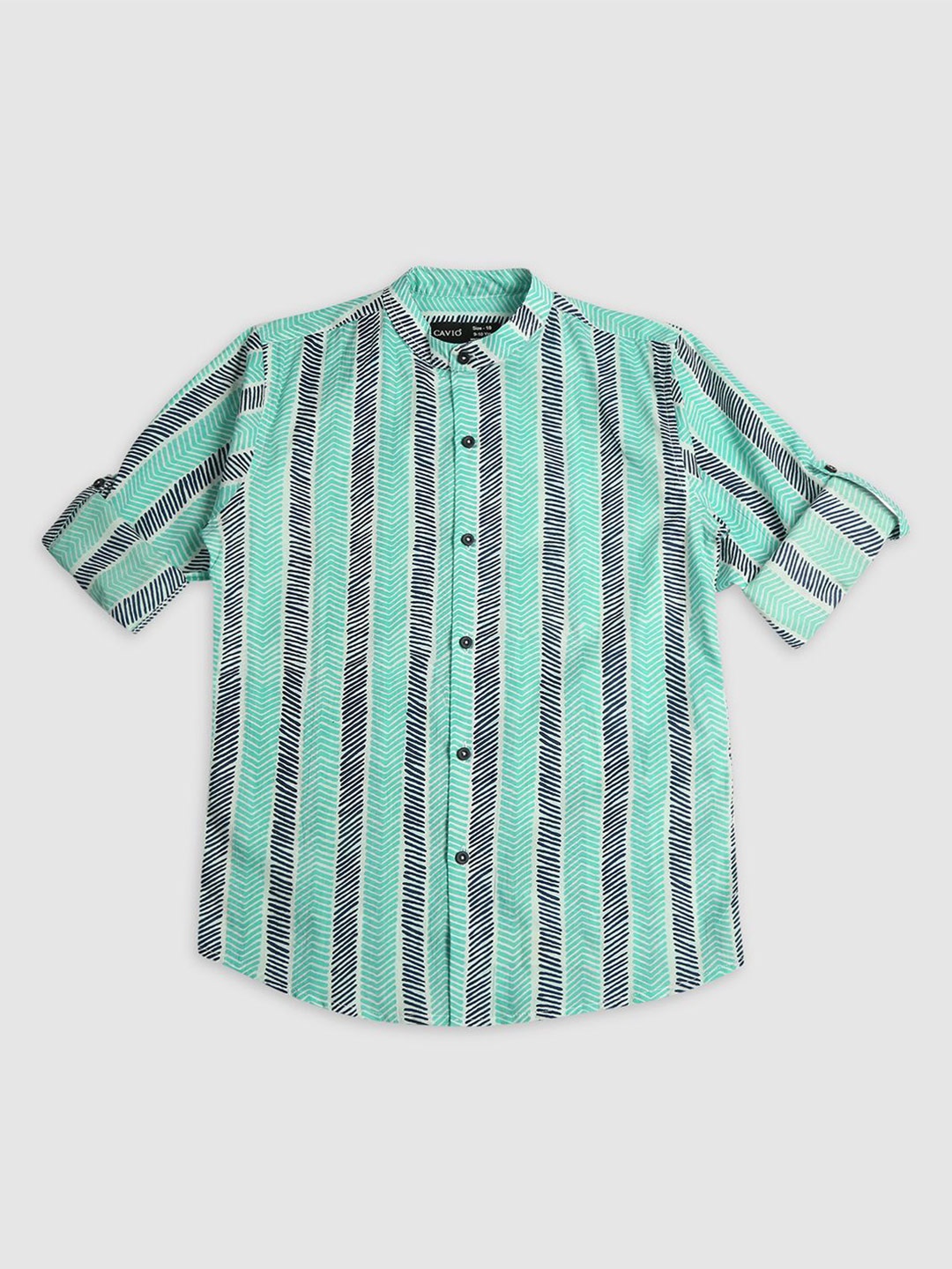 CAVIO Boys Comfort Striped Mandarin Collar Long Roll Up Sleeves Casual Shirt, Navy blue
CAVIO Boys Comfort Striped Mandarin Collar Long Roll Up Sleeves Casual Shirt, Navy blue