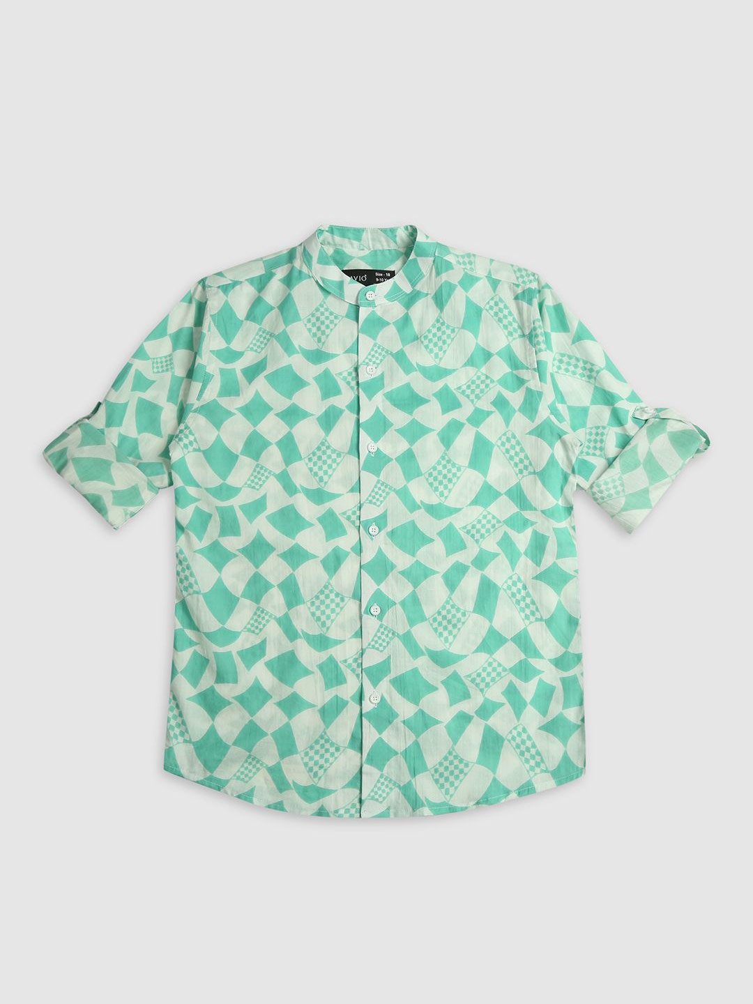 CAVIO Boys Comfort Abstrcat Opaque Printed Roll-Up Sleeves Cotton Casual Shirt, Sea green
CAVIO Boys Comfort Abstrcat Opaque Printed Roll-Up Sleeves Cotton Casual Shirt, Sea green